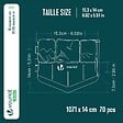 VOUNOT - Lot de 70 pcs Bordure de jardin imitation pierre facile a installer 10.7m noir - vignette