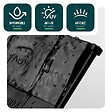 VOUNOT - Lot de 70 pcs Bordure de jardin imitation pierre facile a installer 10.7m noir - vignette