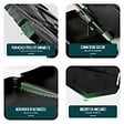 VOUNOT - Lot de 70 pcs Bordure de jardin imitation pierre facile a installer 10.7m noir - vignette