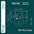 VOUNOT - Lot de 70 pcs Bordure de jardin imitation pierre facile a installer 10.7m gris - vignette