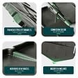 VOUNOT - Lot de 70 pcs Bordure de jardin imitation pierre facile a installer 10.7m gris - vignette