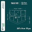 VOUNOT - Lot de 175 pcs Bordure de jardin imitation pierre facile a installer 26.7m noir - vignette