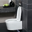 SWISS AQUA TECHNOLOGIES - WC suspendu sans bride et fixations invisibles + abattant frein de chute (SATBRE010RREXP) - vignette