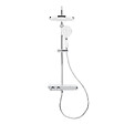SWISS AQUA TECHNOLOGIES - Colonne de douche avec mitigeur thermostatique et tête de douche XXL 255mm, Chrome (SATSSTPBCH) - vignette