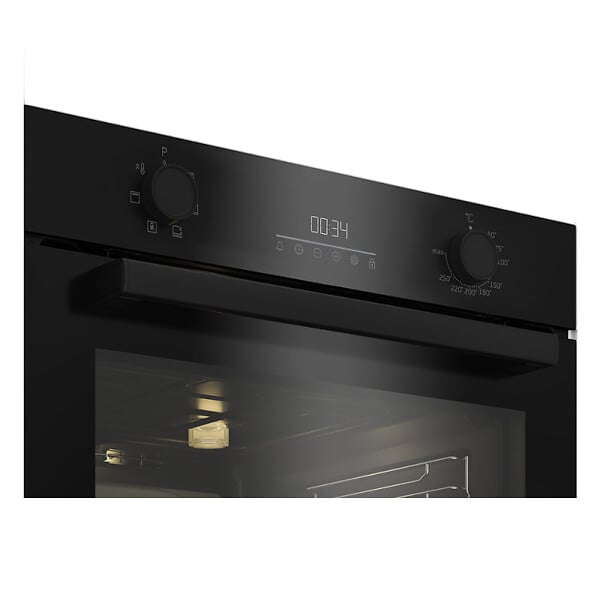 BEKO - Four encastrable 72L-60cm, chaleur tournante AeroPerfect, 6 fonctions cuisson, booster, écran tactile LED, sécurité enfant - large
