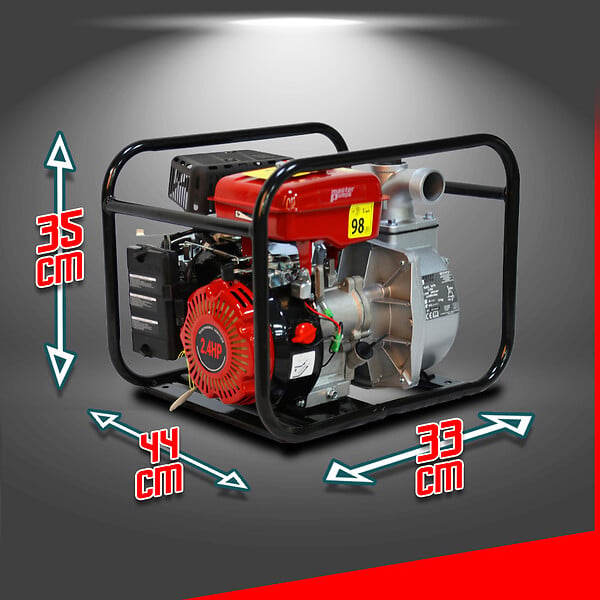 MASTER PUMPS - Pompe à  eau thermique 4 temps 79.6cc 7000l/h - large