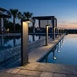 LUMISKY - Borne solaire noire en aluminium ALA MAXI H65cm - vignette