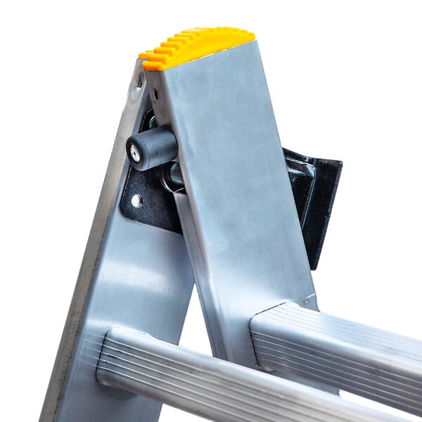 HOSTRÃ–M - Echelle transformable 3 plans StablePro 3x11 marches aluminium extensible coulissante, 6 positions, hauteur travail max 6,31m, garantie 5 ans, Hostrom - large