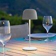 LUMISKY - Lampe de table sans fil SOPHIA Gris clair H28cm - vignette