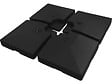 HABITAT ET JARDIN - 4 Dalles à lester pour gros parasol déporté - 4 x 3 - 104 KG - Noir - vignette