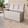 INTEC - Coffre de rangement 330L Beige/Taupe 138 x 53 x H57cm Poignées de transport polypropylène INTEC - vignette