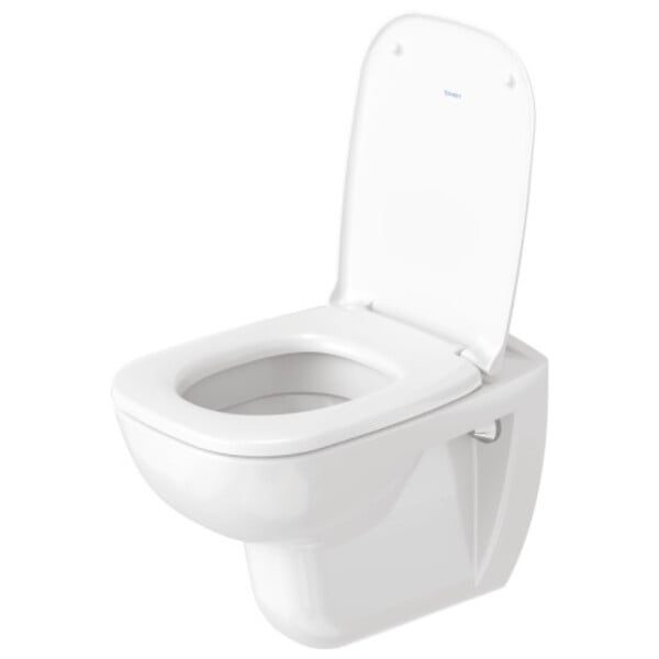 DURAVIT - Pack WC suspendu D-code avec abattant + bati support + Plaque de commande chromée - large