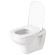 DURAVIT - Pack WC suspendu D-code avec abattant + bati support + Plaque de commande chromée - vignette