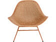 HABITAT ET JARDIN - Lot de 2 fauteuils de jardin avec table basse "Soléna" - Orange - vignette