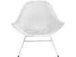 HABITAT ET JARDIN - Lot de 2 fauteuils de jardin avec table basse "Soléna" - Blanc - vignette