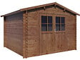 HABITAT ET JARDIN - Abri de jardin en bois "Willow" - 9,3 m² - 28 mm - Marron - vignette