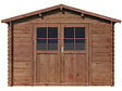 HABITAT ET JARDIN - Abri de jardin en bois "Willow" - 9,3 m² - 28 mm - Marron - vignette