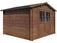 HABITAT ET JARDIN - Abri de jardin en bois "Willow" - 9,3 m² - 28 mm - Marron - vignette