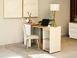 HABITAT ET JARDIN - Bureau en bois "Modulo" - 97 x 47 x 75 cm - Beige - vignette