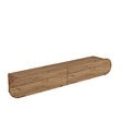 HABITAT ET JARDIN - Meuble TV en bois "LUM1" - 180 x 31 x 29 cm - Marron - vignette