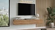 HABITAT ET JARDIN - Meuble TV en bois "LUM1" - 180 x 31 x 29 cm - Marron - vignette