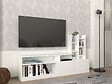 HABITAT ET JARDIN - Meuble TV en bois "Dolunay" - 164 x 25 x 91 cm - Blanc - vignette