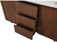HABITAT ET JARDIN - Buffet en bois avec plateau en céramique "Stonea" - 180 x 40 x 85 cm - Marron - vignette
