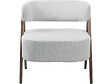 HABITAT ET JARDIN - Fauteuil avec structure imitation bois "Astra" - Gris clair - vignette