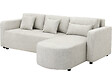 HABITAT ET JARDIN - Canapé d'angle convertible/réversible en tissu "Charles" - 3 places - Beige - vignette