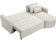 HABITAT ET JARDIN - Canapé d'angle convertible/réversible en tissu "Charles" - 3 places - Beige - vignette