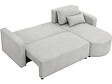 HABITAT ET JARDIN - Canapé d'angle convertible et reversible en tissu "Charles" - 3 places - Gris - vignette