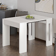 HABITAT ET JARDIN - Table repas extensible en bois "Nivo" - 80 x 44 x 76 cm - Blanc - vignette
