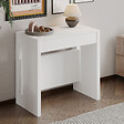 HABITAT ET JARDIN - Table repas extensible en bois "Nivo" - 80 x 44 x 76 cm - Blanc - vignette