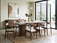 HABITAT ET JARDIN - Table à manger ovale en bois "Zénith" - 180 cm - 8 places - Marron - vignette