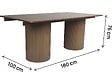 HABITAT ET JARDIN - Table à manger ovale en bois "Zénith" - 180 cm - 8 places - Marron - vignette