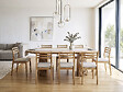 HABITAT ET JARDIN - Table à manger extensible en bois "Sylva" - 120/200 cm - 4 à 8 places - Marron - vignette