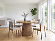 HABITAT ET JARDIN - Table à manger extensible en bois "Sylva" - 120/200 cm - 4 à 8 places - Marron - vignette