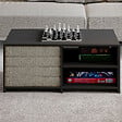 HABITAT ET JARDIN - Set de table basse en bois "Gord" - 90 x 45 x 44.1 cm - Anthracite - vignette