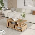 HABITAT ET JARDIN - Table basse en bois "MIN9" - 90 x 51 x 42 cm - Beige - vignette