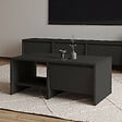 HABITAT ET JARDIN - Table basse en bois "Laris" - 90 x 45 x 35 cm - Gris anthracite - vignette