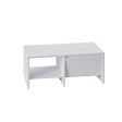 HABITAT ET JARDIN - Table basse en bois "Laris" - 90 x 45 x 35 cm - Blanc - vignette