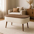 HABITAT ET JARDIN - Table basse en bois "Noya" - 90 x 60 x 43 cm - Blanc - vignette