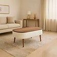 HABITAT ET JARDIN - Table basse en bois "Noya" - 90 x 60 x 43 cm - Blanc - vignette