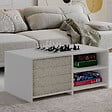 HABITAT ET JARDIN - Table basse en bois "Gord" - 90 x 45 x 44 cm - Blanc - vignette