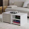 HABITAT ET JARDIN - Table basse en bois "Gord" - 90 x 45 x 44 cm - Blanc - vignette