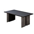 HABITAT ET JARDIN - Table basse en bois "Ravello" - 90 x 50 x 40 cm - Gris anthracite marbré - vignette