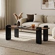 HABITAT ET JARDIN - Table basse en bois "Renard" - 120 x 60 x 35 cm - Marron - vignette