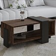 HABITAT ET JARDIN - Table basse en bois "Meleni" - 90 x 49 x 40 cm - Marron - vignette