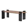 HABITAT ET JARDIN - Table basse en bois "Renard" - 120 x 60 x 35 cm - Marron clair - vignette