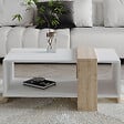 HABITAT ET JARDIN - Table basse en bois "Meleni" - 90 x 49 x 40 cm - Blanc - vignette